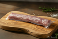 Filet mignon de porc sous vide sans étiquette avec "Photo provisoire"
